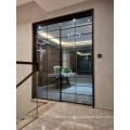 Aluminum Frame Telescopic Sliding Door Glass